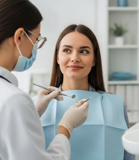 Women getting tooth pain treatment - Emergency dentist Scunthorpe